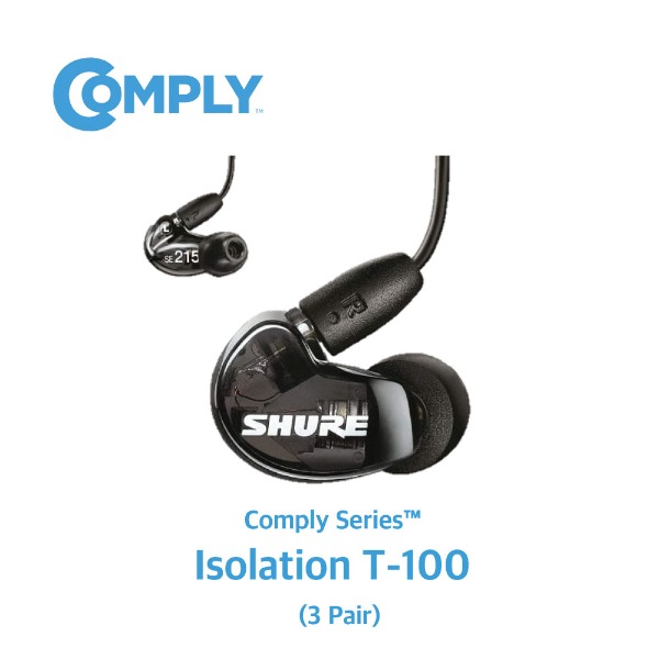 [COMPLY] 컴플라이 폼팁 Isolation™ 이어팁 Comply Series T100 (3 pair) - 공식 수입사 정품